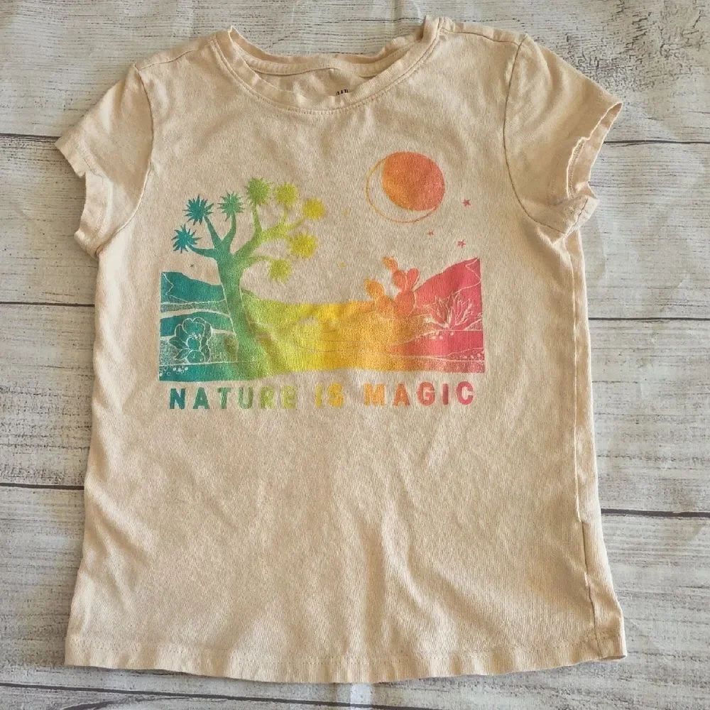 Nature is Magic Kids T-Shirt - Cream